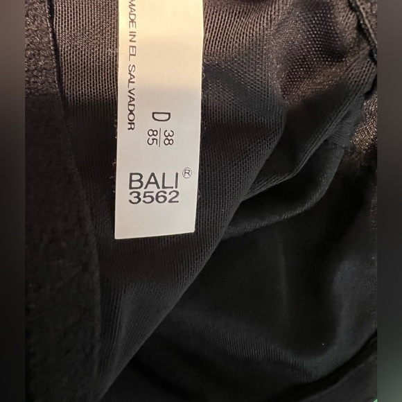 Bali Black Satin Bra Women’s Size 38D - Picture 5 of 8